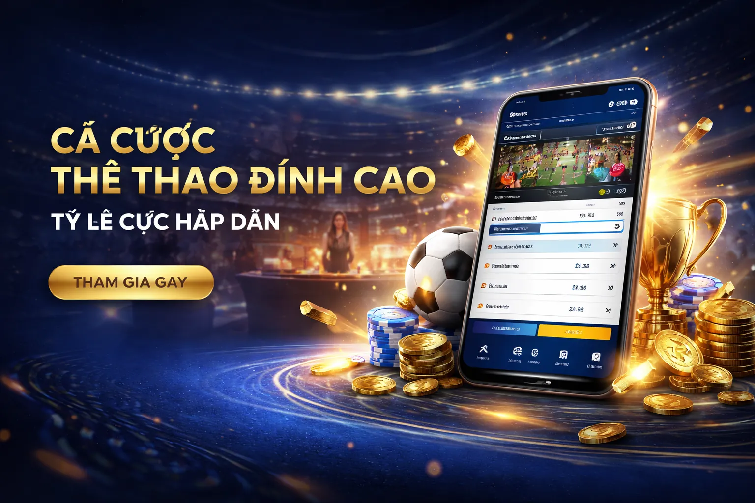 Hình nền Betway Streaming với các hoạt động cá cược sôi động